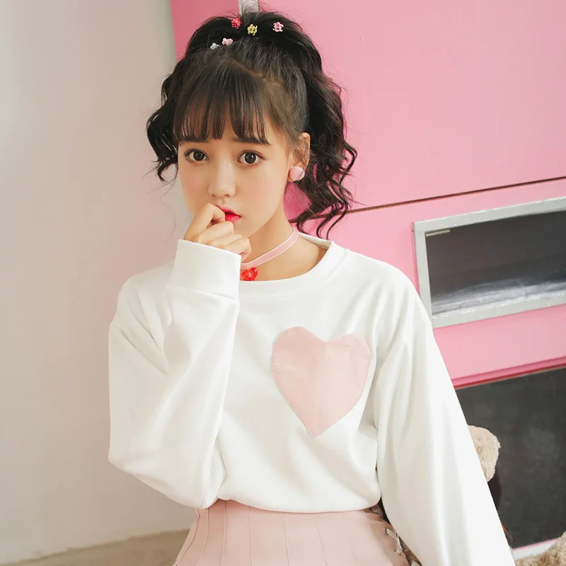 Женская толстовка в японском стиле Harajuku Ulzzang толстая свободная бархатная