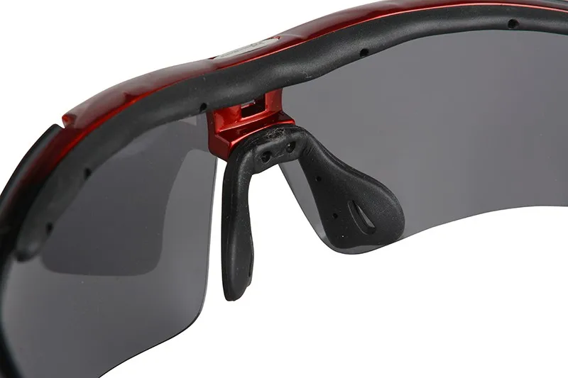 ROCKBROS поляризованные солнцезащитные очки для велоспорта с 5 линзами, черные очки UV400, велосипедные очки для мужчин, очки для рыбалки, велосипеда, 29 г