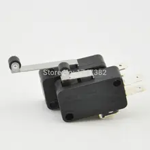5pcs/lot New Micro Roller Long Handle Lever Arm Normally Open Close Limit Switch KW7-2 KW7-3 The micro switch Short shank