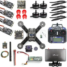 DIY RTF Racer 190 FPV Drone F3 Flight Controller FS-I6 Transmitter Camera HD Monitor RC Multicopter Helicopter