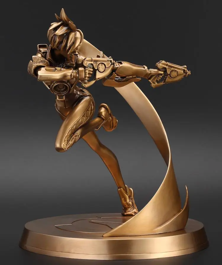 OGRM crafts OW часы над Tracer Бронзовая Статуя Скульптуры статуэтки Искусство и ремесла - Цвет: Bronze