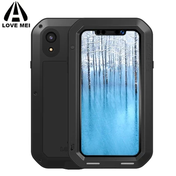

LOVE MEI Waterproof Phone Case For Apple iPhone X XS MAX XR Shockproof Full Body Protect Armor XS MAX 2018 +Gorilla Glass Screen
