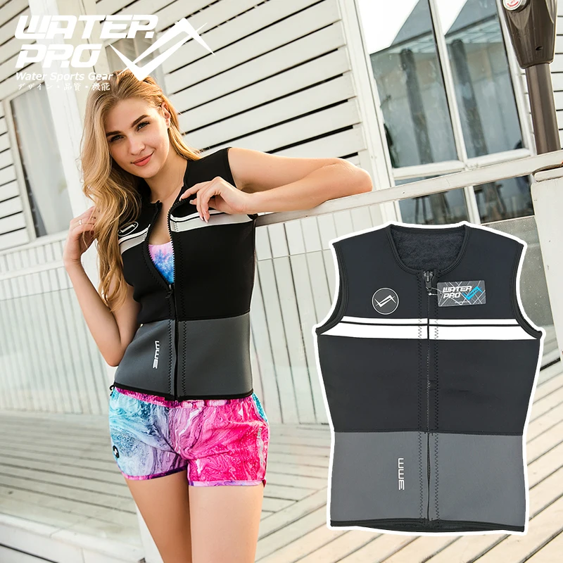 Water Pro 3mm Stripe Vest Wetsuit Rash Guardin Wetsuit from Sports