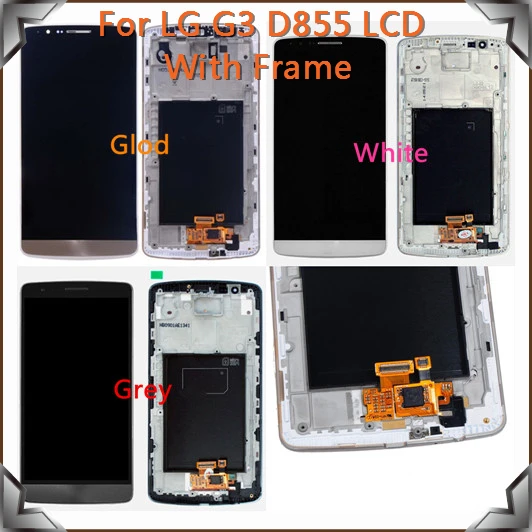 Prix pour Ecran lcd d'origine avec Écran Tactile Digitizer + Cadre Assemblée Pour LG G3 D855, Livraison Gratuite!! (Blanc/or/Gris) Prix pour Ecran lcd d'origine avec Écran Tactile Digitizer + Cadre Assemblée Pour LG G3 D855, Livraison Gratuite!! (Blanc/or/Gris)