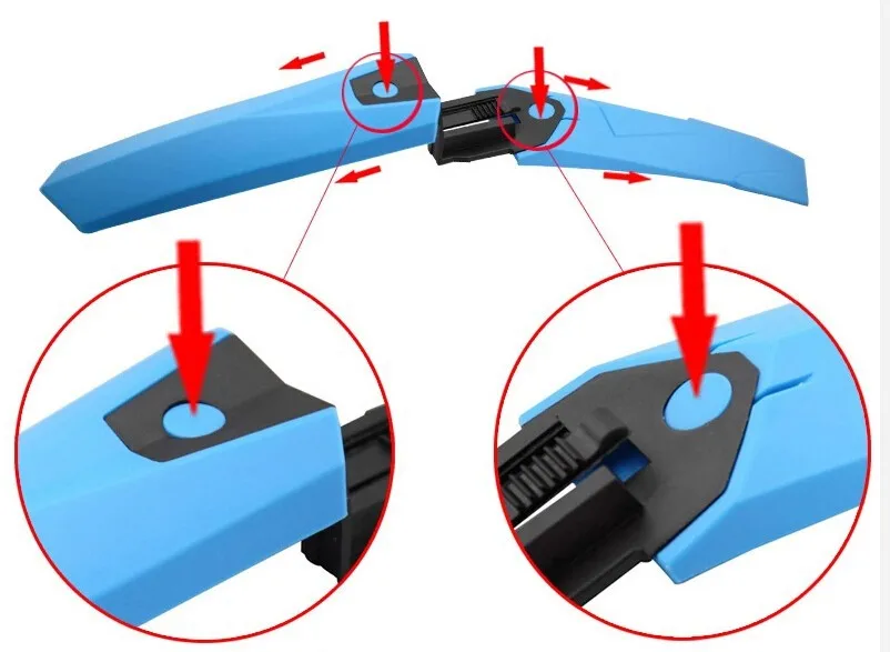 Велосипедные крылья крыло спереди и сзади горный велосипед крылья Комплект Пластиковые Quick Release