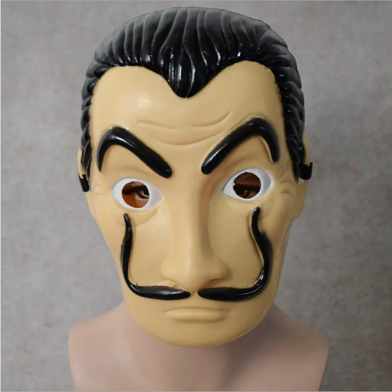Аниме маски La casa de papel карточный домик Dali маска Хэллоуин вечерние Косплэй шоу