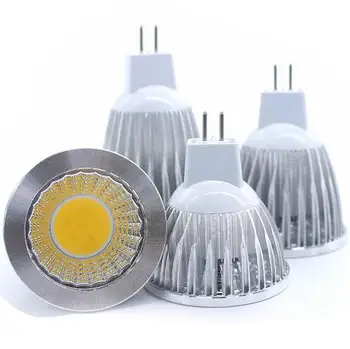 激安 スーパー明るいmr16 Cob 9ワット12ワット15ワットled電球ランプmr16 12ボルト、暖かい白/コールドホワイトled照明