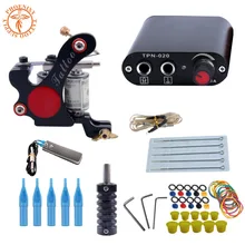 Наборы для тату для начинающих один набор тату-машинок Питание набор начинающих товары для татуажа наборы длинный рукав татуировки для мужчин