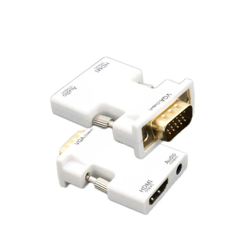 Адаптер hdmi-vga поддержка 1080 P выход сигнала для компьютера Set-Top Box Высокое качество отправить аудио кабель