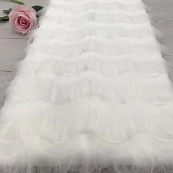

2019 African French Net Lace Latest African Laces Fabric Embroidered African tulle French Fabric With 3 d flowers White Wedding
