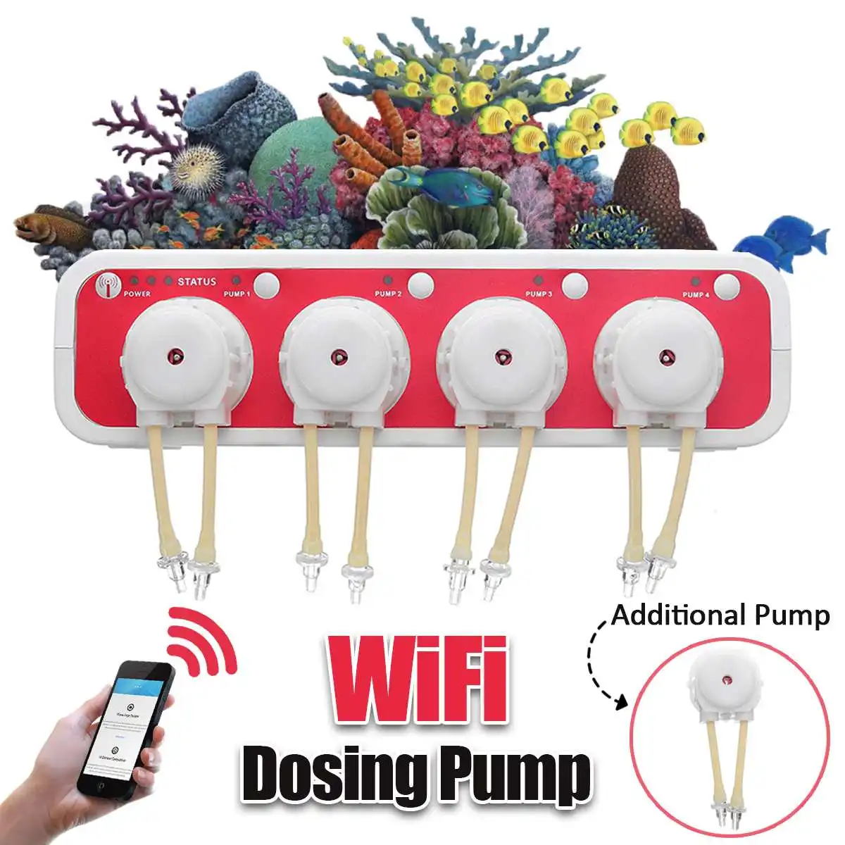 

Wifi Dosing Pump Automatic Titration Pump, Peristaltic Pump.Dosing Pump,Aquarium Automatic Infusion Machine