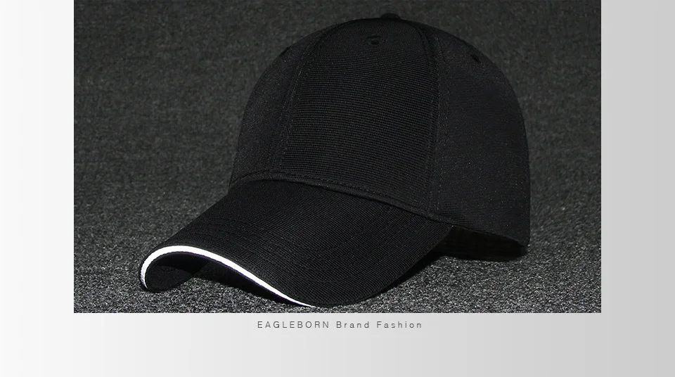 EAGLEBORN Новинка Masculino SnapbackS Casquette Gorras пустой изогнутый сплошной цвет Регулируемая бейсбольная кепка Bone cap s