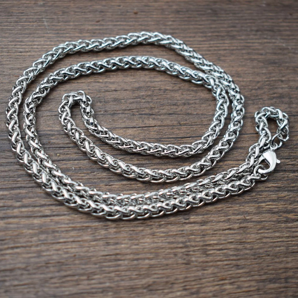 55 см металлическая цепочка ожерелье для мужчин или женщин ювелирные аксессуары SanLan