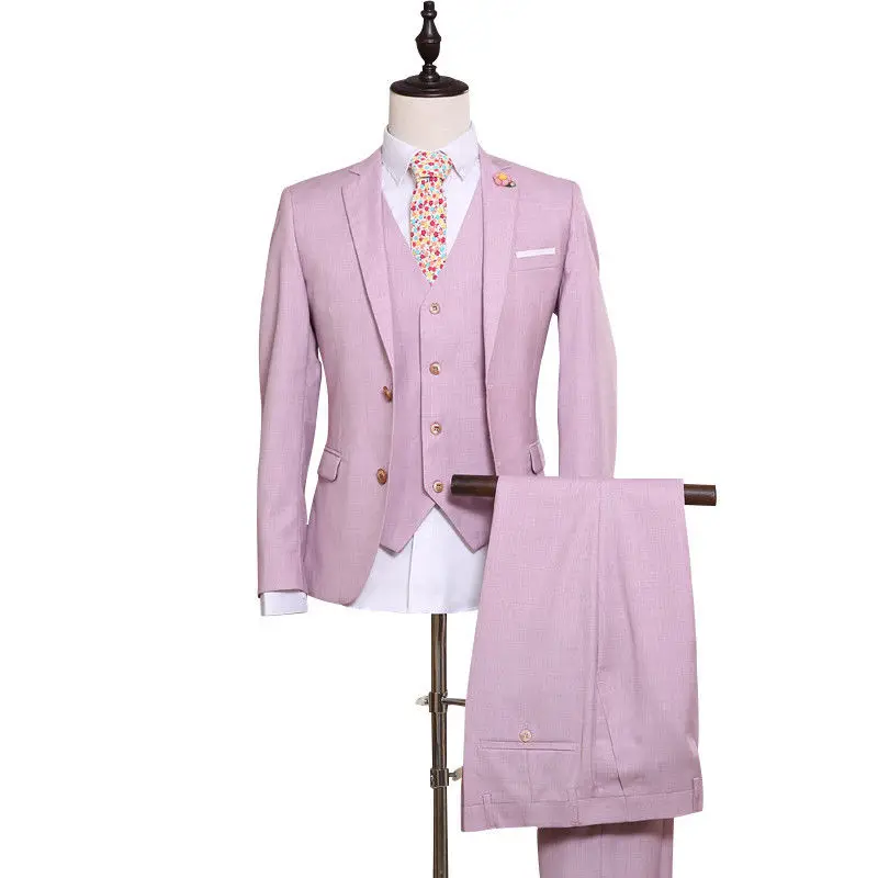mens classic suits Men's Pink Groom Wedding Suit Custom Made 2019 Fashion Single Breasted Men Suits mens classic suits Men's Pink Groom Wedding Suit Custom Made 2019 Fashion Single Breasted Men Suits