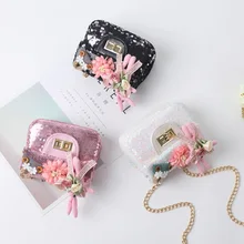 Милый детский мини-кошелек для монет с блестками, маленький чехол-кошелек для маленькой принцессы, сумки через плечо, кошельки для денег, 5 шт