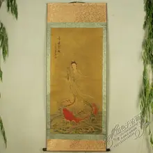 China Antique collection Calligraphy and painting the Goddess of mercy portraits /3