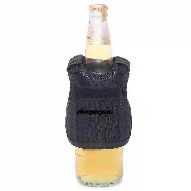 Тактический Мини-жилет для бутылки военный чехол для пивной бутылки охладитель напитков мини-жилет с регулируемыми плечевыми ремнями для бутылки