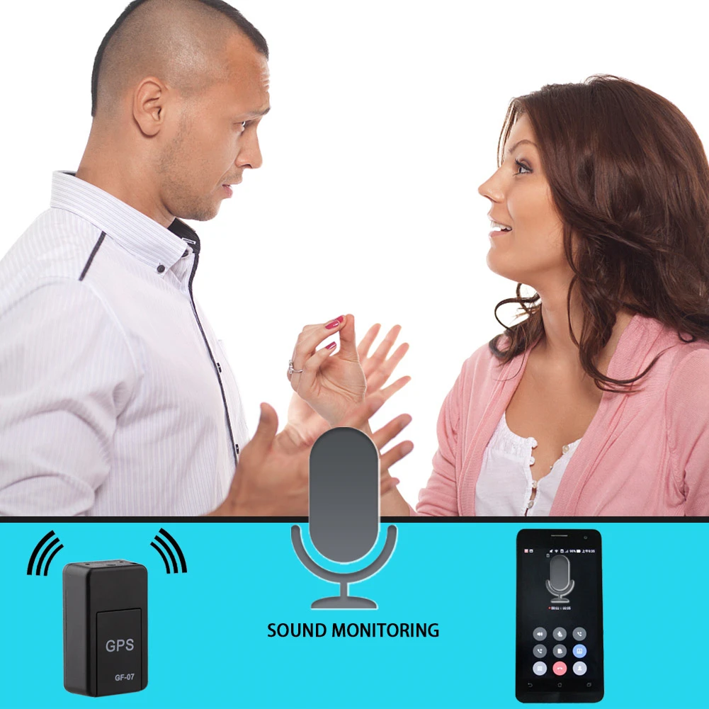 GF07 GSM GPRS Car GPS Tracker Locator Anti-Lost Recording Tracking Device Voice Control Can GPS Real Time Tracking Record