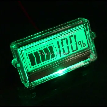 

5pcs/lots Digital Waterproof 12V 24V Lead-acid Lithium LiPo Battery Capacity Tester Voltmeter LCD Meter Batteries Indicator