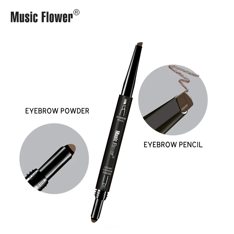 Eyebrow double-headed automatic rotating makeup does not smudge waterproof eyebrow pencil eye makeup Eyebrow double-headed automatic rotating makeup does not smudge waterproof eyebrow pencil eye makeup