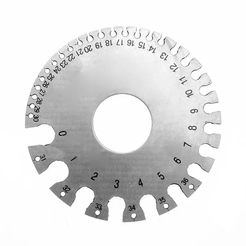 

Portable 1 pc Stainless Steel 1-36 Round AWG SWG Wire Ruler Gauge Diameter Measurer Tool Analysis Instruments Tools