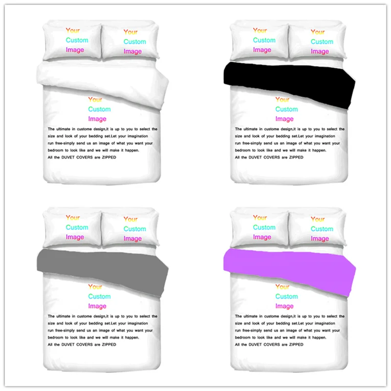 

Boniu 3D Digital Printing Custom Bedding Set 2/3pcs Customized Pretty Duvet Cover . Submit Any Artwork, Design, Picture