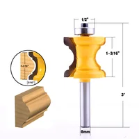 כלים לעיבוד 8mm Shank Bullnose חרוזים טור Face דפוס נתב Bit לקבלת כלים לעיבוד עץ (2)