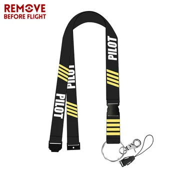

Remove Before Flight Chaveiro Pilot Lanyards for Key Braided Keychain Neck Strap Card Badge KeyChain Motorcycle Lanyard KeyChain