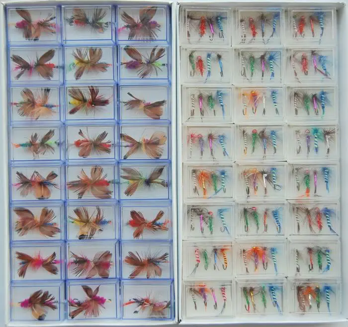 144pcs Fishing Gear Fly Fishing Flys Lures Free Shipping
