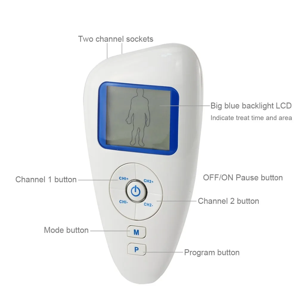 Dual Tens EMS Multi-functional Physiotherapy Body Massage Device Whole More Function  Low Frequency Physiotherapy Machine_006