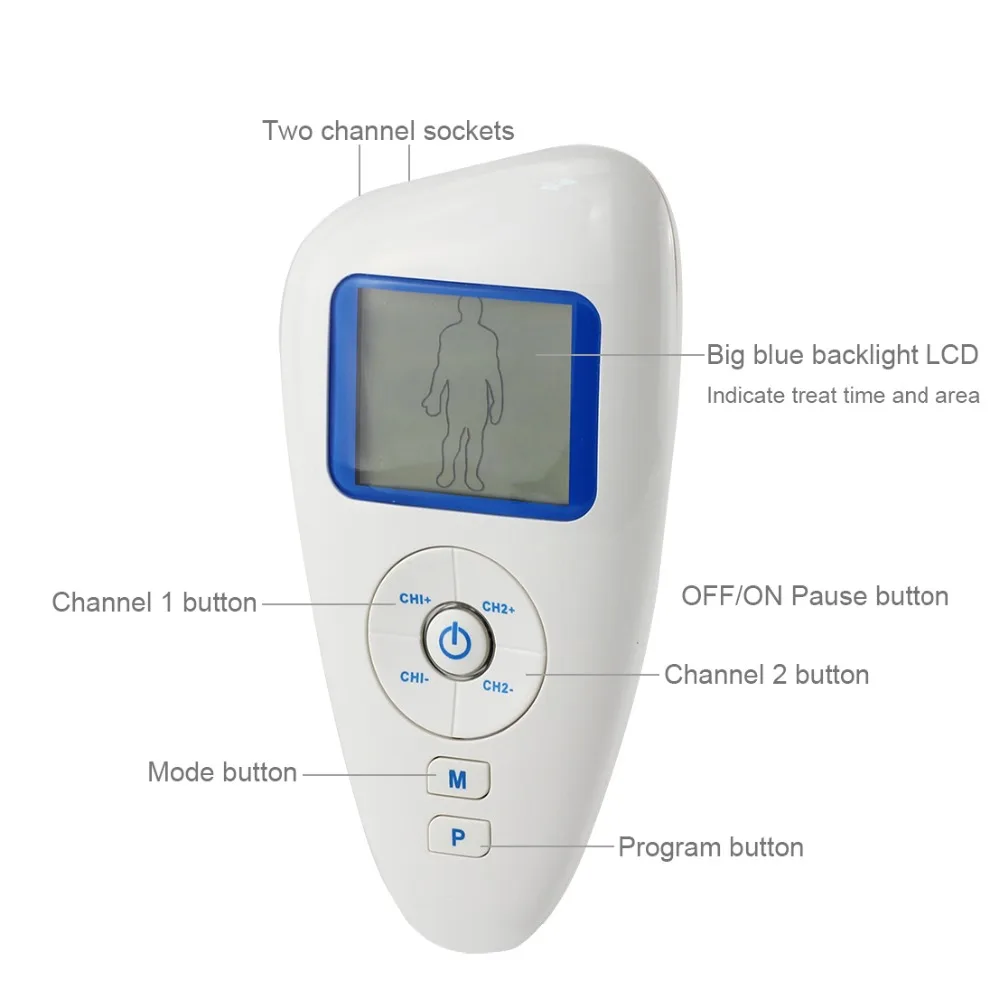 Двойной Tens EMS Многофункциональный ФИЗИОТЕРАПЕВТИЧЕСКИЙ массажер для тела все больше функций низкочастотный физиотерапевтический аппарат
