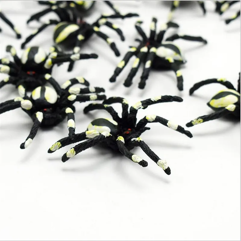 10 шт./компл. реалистичные моделирование figuratus паук животные фигурку игрушки забавные розыгрыши игрушечные лошадки игрушка-прикол