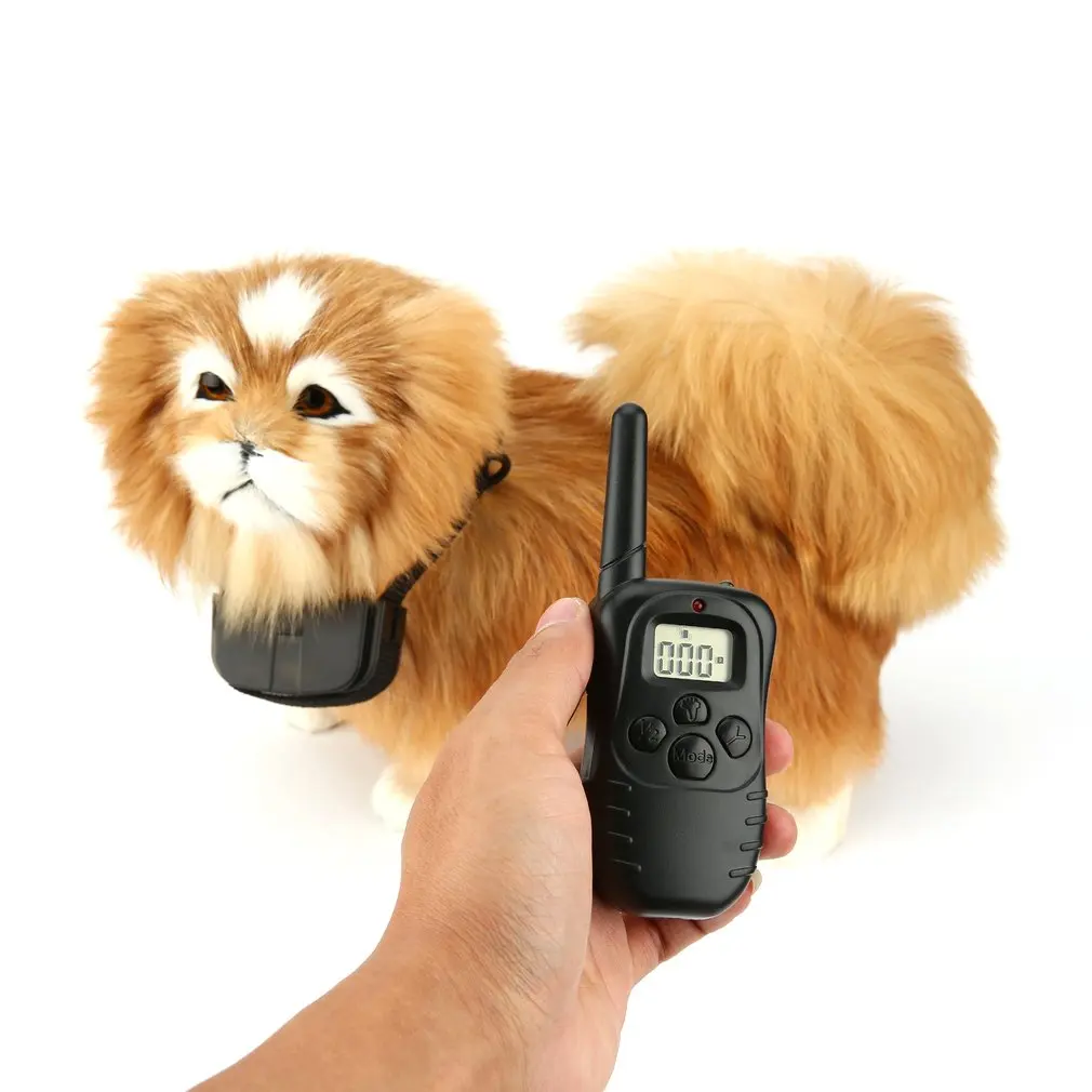Дистанционный Электрический Шок Вибрация батарея питомец собака не лай Анти лай дрессировка ошейник устройства для 1 собаки
