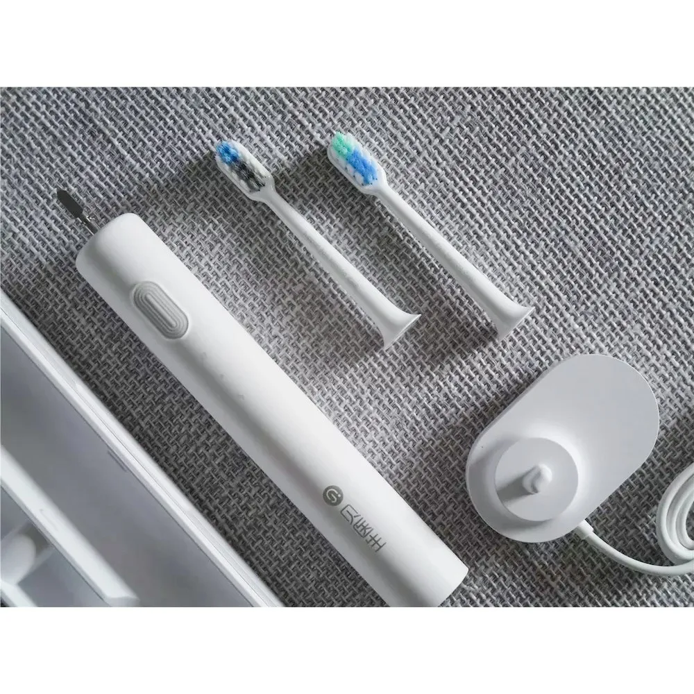 Dr. Bei электрическая зубная щетка, Соник с 2 головками, ультра звуковая беспроводная водонепроницаемая перезаряжаемая зубная щетка