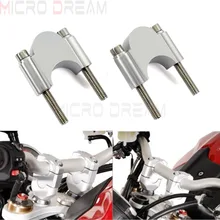 Rise 30 мм руль мотоцикла с ЧПУ Алюминиевый 7/" или 1 1/8" бар зажимы крепление для Kawasaki Triumph Honda Dirt Bike скутеры