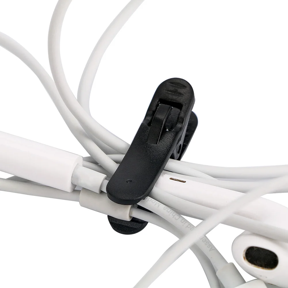 10 x Wholesale Headphone Earphone Cable Cord Wire Lapel Black White
