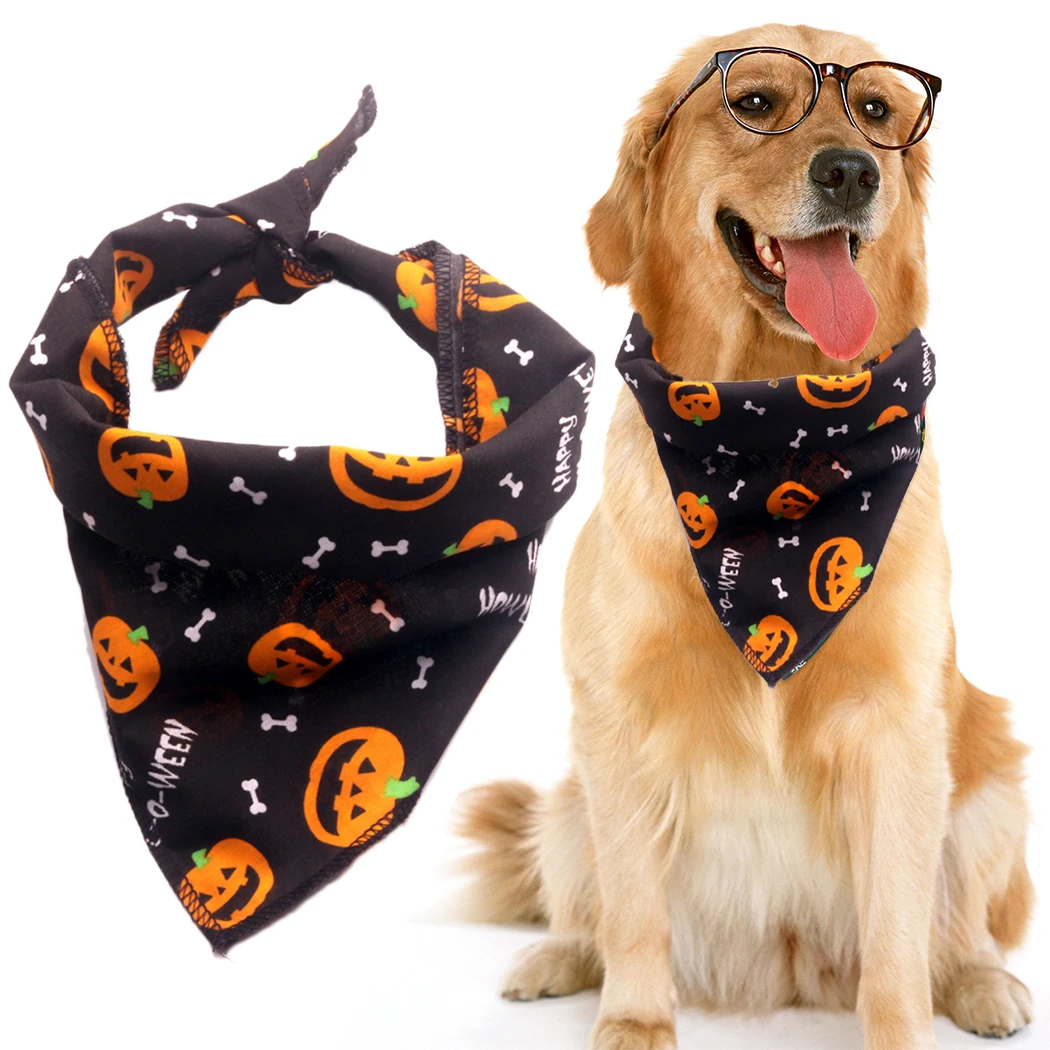 Halloween font b Pet b font Dog Accessories Dogs Bibs Cat Bowtie Dog Bandana font b