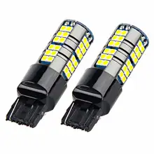 2 pcs 1800Lm T20 W21W LED WY21W W21/5 W 7440 7443 SRCK HA CONDOTTO Le Lampadine Canbus No Errore Auto lampada Bianco Rosso Ambra Auto Luce LED 12 V-24 V