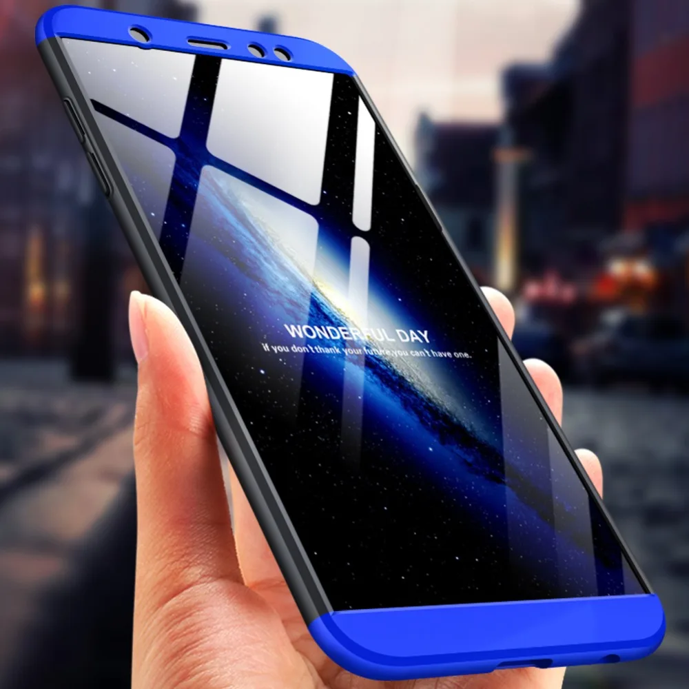 

For Galaxy A6 2018 360 Degree Full Protection Hard PC Shockproof Matte Case For Samsung Galaxy A6 Plus 2018 A6 A6+ A 6 A6plus