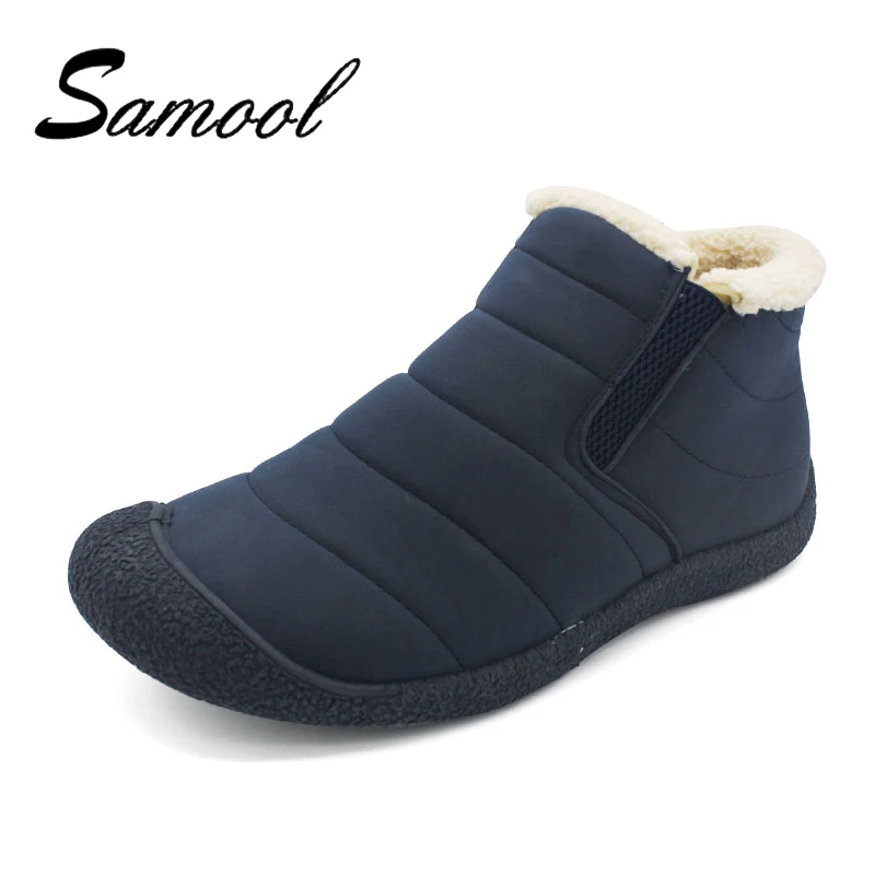 2018 New Fashion Winter Solid Color Shoes Men Warm Plush For Thick Sole Males Brand Cotton Flats Big Size Lx5 | Обувь