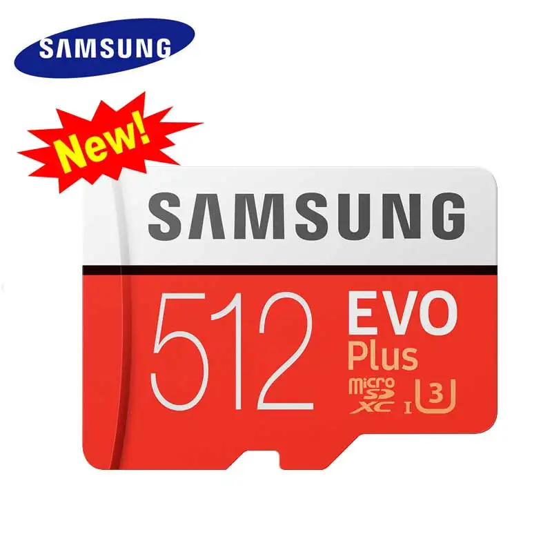 Original Samsung 512gb New Memory Card Micro SD Cartao de Memoria Flash TF Class 10 MicroSDXC U3 EVO PLUS For 4K Smart Devices (1)