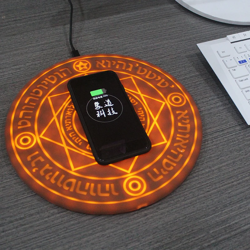 

New 5W/10W Magic Array Wireless Charger Universal Qi Wireless Fast Charger Charging Pad for iPhone X 8 Samsung Xiaomi Huawei