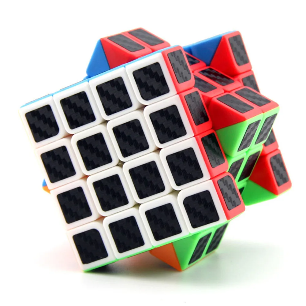 MOYU углеродное волокно MF4 4x4x4 головоломка на скорость волшебный куб безопасный АБС пластик Профессиональный 4x4 Твист Головоломка