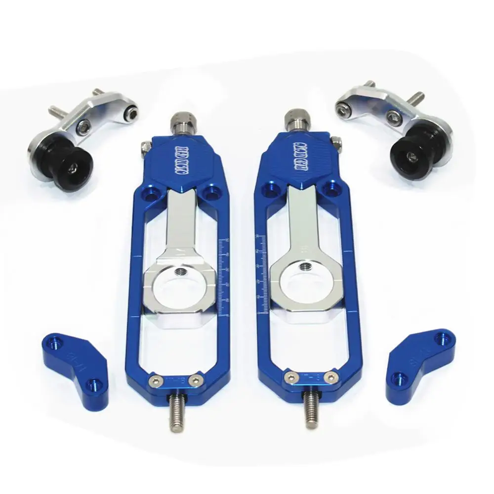 For HP4 2012- S1000R S1000RR 2010- CNC Chain Tensioner Catena Adjuster with Spool Aluminium Alloy - Цвет: Blue