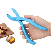 Stainless Steel Nut Crackers Practical Walnut Pliers Clamp Chestnut Clip Pecan Nut Sheller Chestnut Cutter Kitchen Tool chinese chestnut incision opening equipment hazelnut nut shell breaker machine