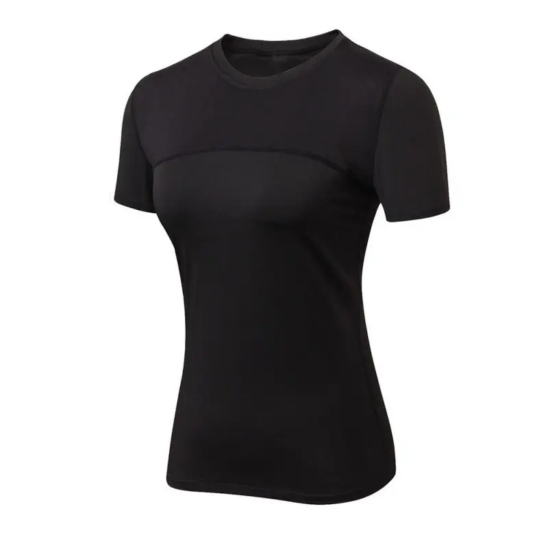 Летняя спортивная футболка для бега, женская спортивная футболка с короткими рукавами для фитнеса, быстросохнущая дышащая футболка с короткими рукавами