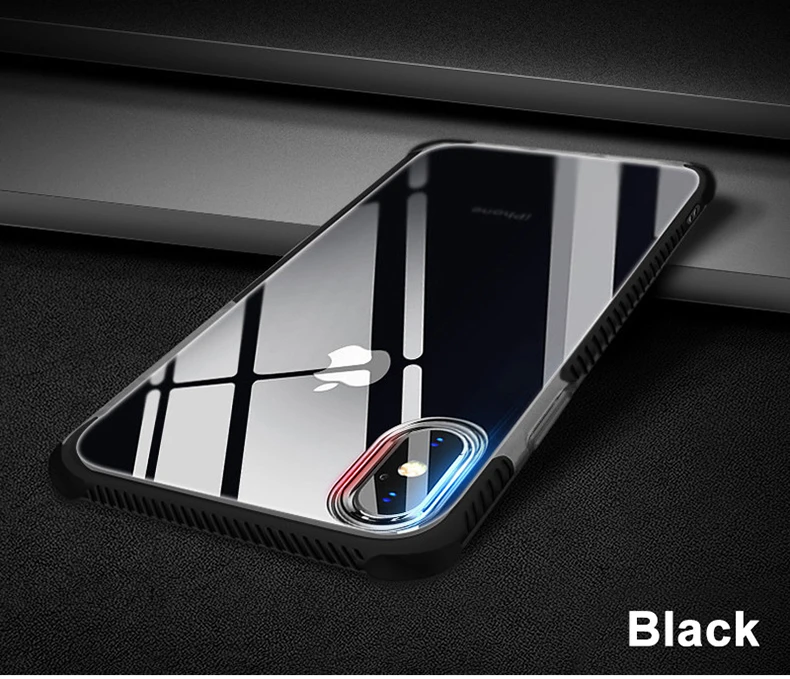 Military grade Anti-knock Case For iPhone X iPhone 7 case soft clear Transparent 2 in 1 TPU+TPE Cover for iPhone 6 6s 7 8 plus (19)