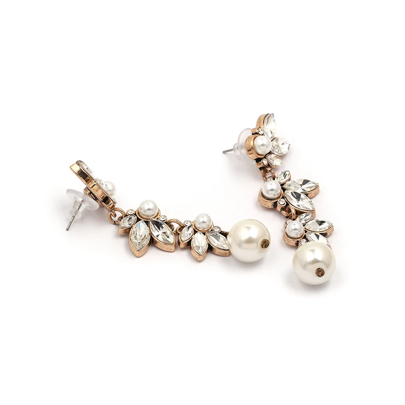 JUJIA Fashion Elegant Drop Earrings Charm New Arrival Imitation Pearls Long Earring For Women Jewelry Gifts