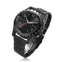 Edelstahl Smartwatch 1,22 “Touchscreen Bluetooth 3,0 Pulsmesser Temperaturüberwachung Schrittzähler PSG Smart Uhr