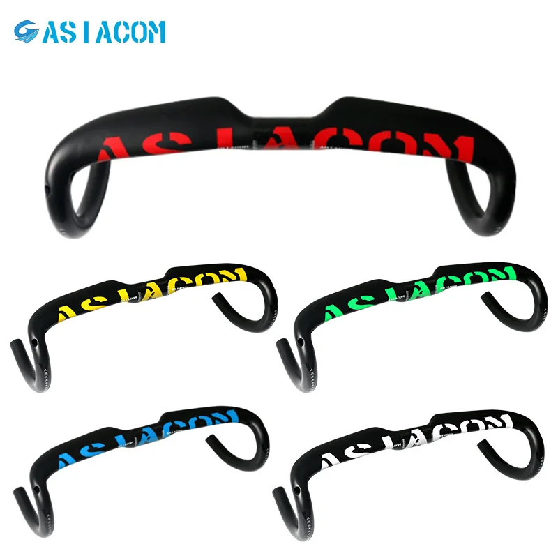 ASIACOM FULL carbon fiber Road Bicycles Curved handle 31.8*400/420/440M Handlebar/Bent Bar Internal wiring Race | Спорт и